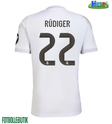 Real Madrid Antonio Rudiger #22 Hemmatröja 2025-26 Kortärmad
